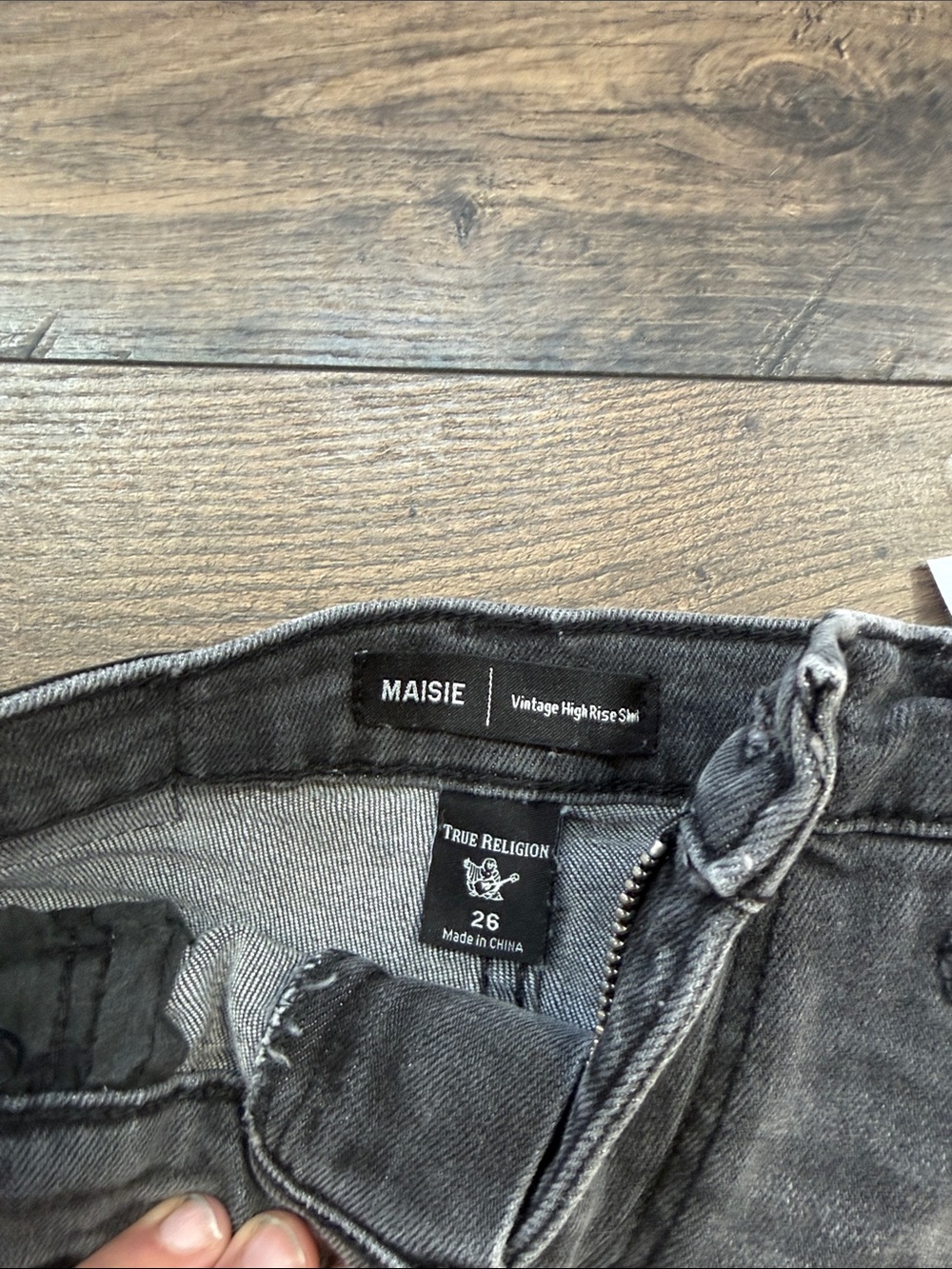 True Religion Maisie High Rise Slim shorts - Charcoal Gray